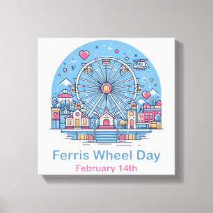Feb 14th Ferris Wheel Day Canvas Print
