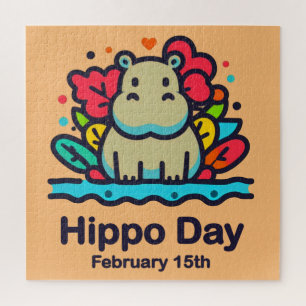 Feb 15th - Hippo Day Jigsaw Puzzle