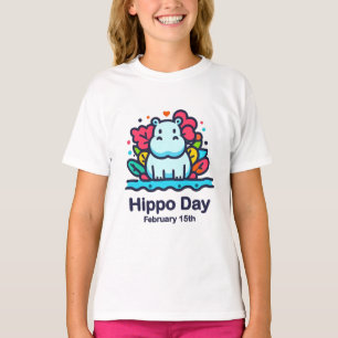 Feb 15th Hippo Day T-Shirt