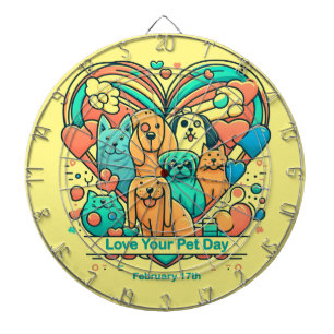 Feb 17th - Love Your Pet Day Dartboard
