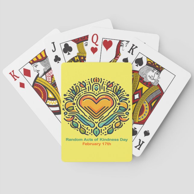 Feb 17th - Random Acts of Kindness Day Playing Cards (Back)