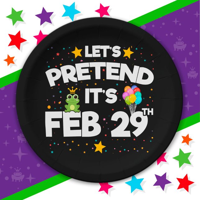 Feb 29th Leap Day Let's Pretend Leap Year Birthday Paper Plate (Creator Uploaded)