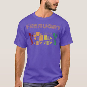 February 1951 Birthday Vintage Design T-Shirt