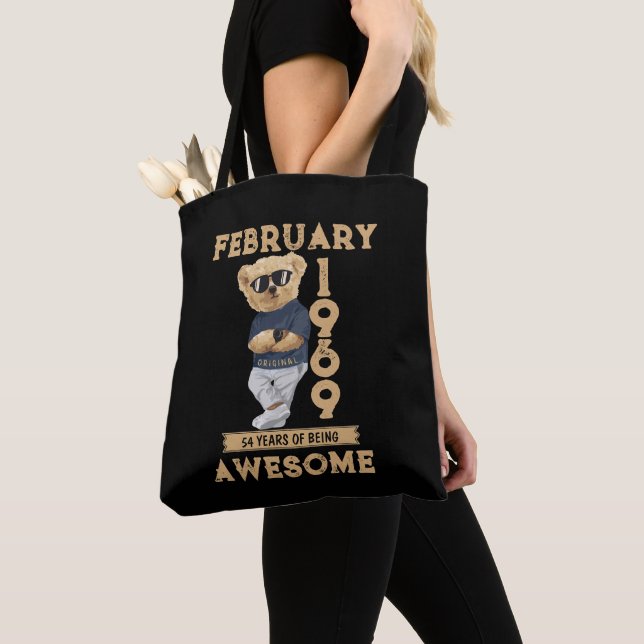 February 1969 54 Years Of Being Awesome Tote Bag (Close Up)