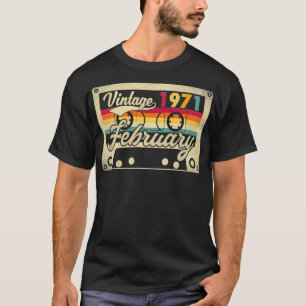 February 1971 51st Birthday Gift Vintage Retro 51  T-Shirt