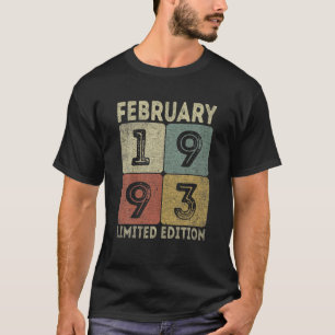 February 1993 Limited Edition Outfit Retro 29Th Bd T-Shirt
