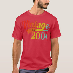 February 2004 Birthday Vintage February 2004 Aweso T-Shirt