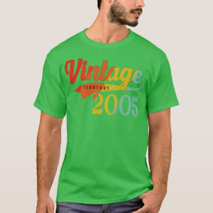 February 2005 Birthday Vintage February 2005 Aweso T-Shirt