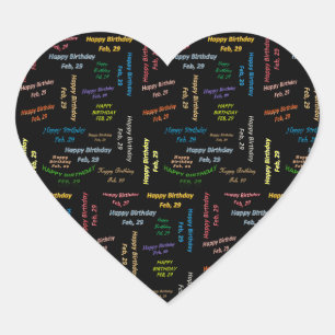 February, 29 Birthday Sticker