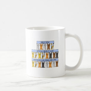 February 29th Birthday Cats Coffee Mug