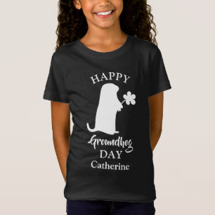 February 2 Happy Groundhog Day Personalised Name T-Shirt