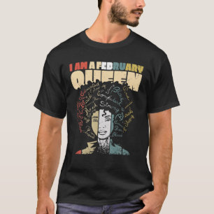 February African Queen American Black Woman Melani T-Shirt