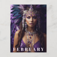 *~* FEBRUARY AP53 Headdress Boho AMETHYST 