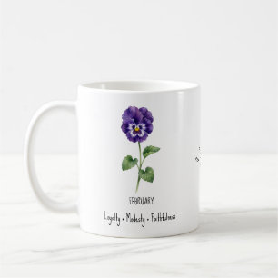 February Birth Flower Mug – Violet