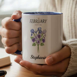 February Birth Flower Nature Lover Whimsical Mug