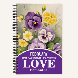 February Birth Month Flower Christian Journal