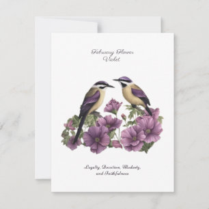 February Birth Month Flower Personalised Birthday