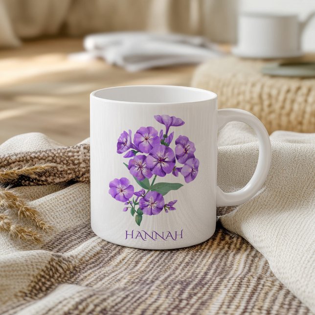 February Birth Month Flower Purple Violet Coffee Mug (Creator Uploaded)