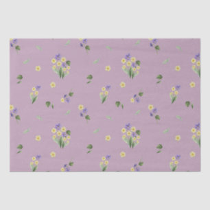 February Birth Month Flowers Primrose Violet Tissue Paper