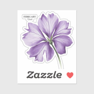 February Birthday Flower: Violet Personalized Gift
