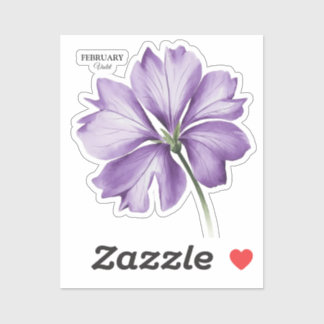 February Birthday Flower: Violet Personalized Gift
