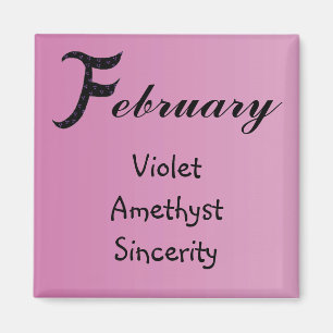 February Birthday Magnet