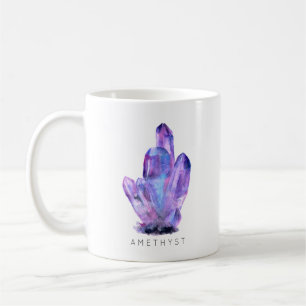 February Birthstone - Amethyst Watercolor   Mug