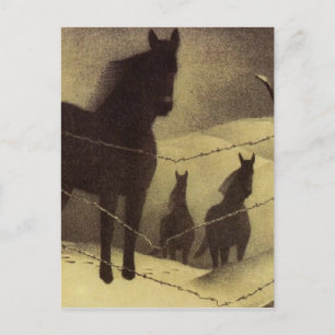 February by Grant Wood Postcard