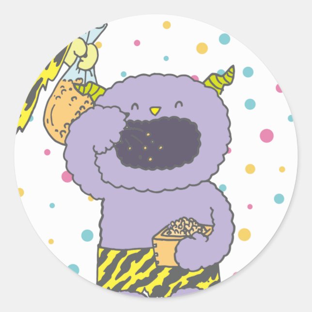 February Contains 6 Monster Seals (Front)