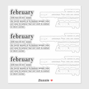 February Definition Birthday