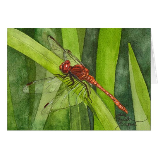 February Dragonfly Card