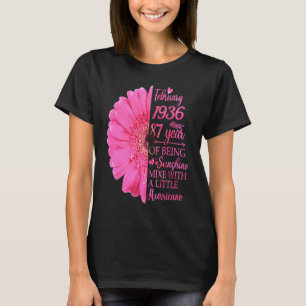 February Girl 1936 T 87 Years Old 87th Birthday T-Shirt