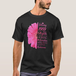 February Girl 1959 64 Years Old 64th Birthday T-Shirt