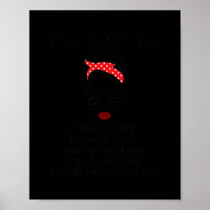 February Girl Hated By Many Loved By Plenty Heart Poster