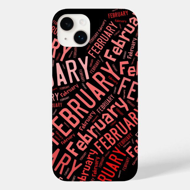 February Heart Case-Mate iPhone Case (Back)