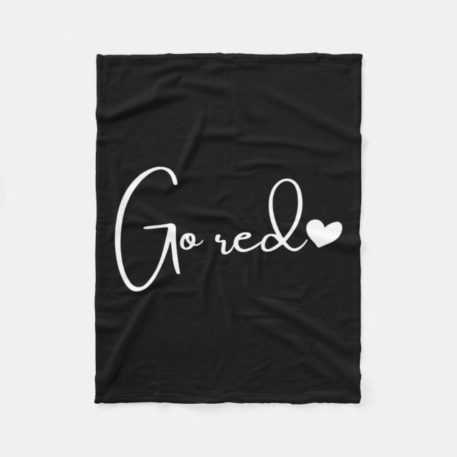 February Heart Health Month American Heart Health  Fleece Blanket (Front)