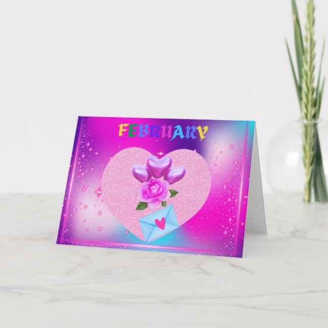 February Heart Month Greeting Card (Front)