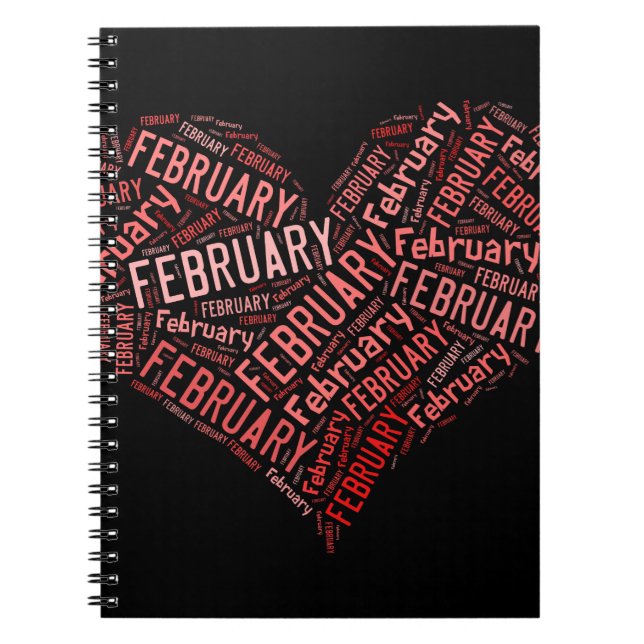February Heart Notebook (Front)