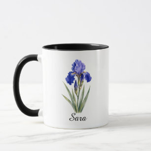 February Iris Birth Flower Mug Gift