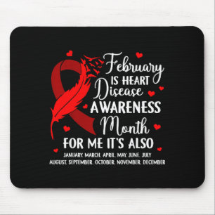 February Is Heart Disease Awareness Month Heart Di Mouse Mat