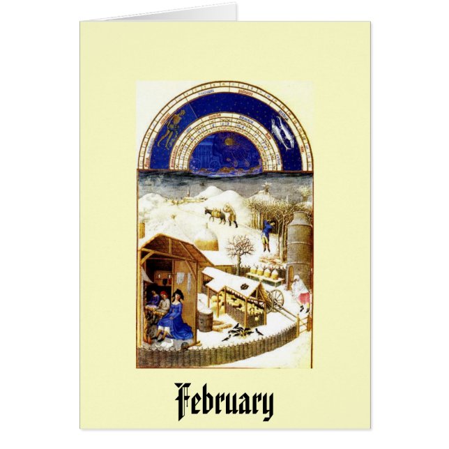 February - Les Tres Riches Heures du Duc de Berry (Front)