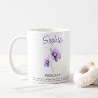 February Personalised Birth Flower