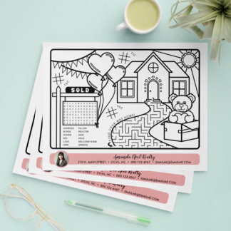 february realtor open house colouring activity pag flyer