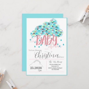 February Sprinkle Shower Mum-to-be Baby Shower Invitation