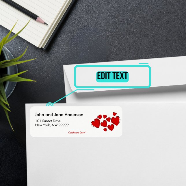 February Themed Personalised Address (Please enjoy our mailing labels. There is one for every month.)