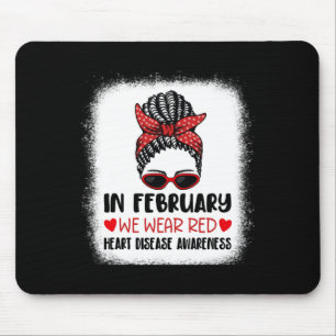 February We Wear Red Heart Disease Awareness 1 Mouse Mat