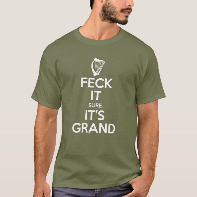 Feck It - Harp T-Shirt (Front)