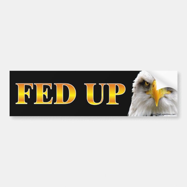 FED UP Sign Sticker (Front)
