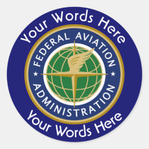 Federal Aviation Administration FAA Custom Sticker