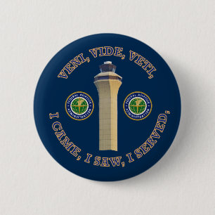 Federal Aviation Administration VVV Shield 6 Cm Round Badge